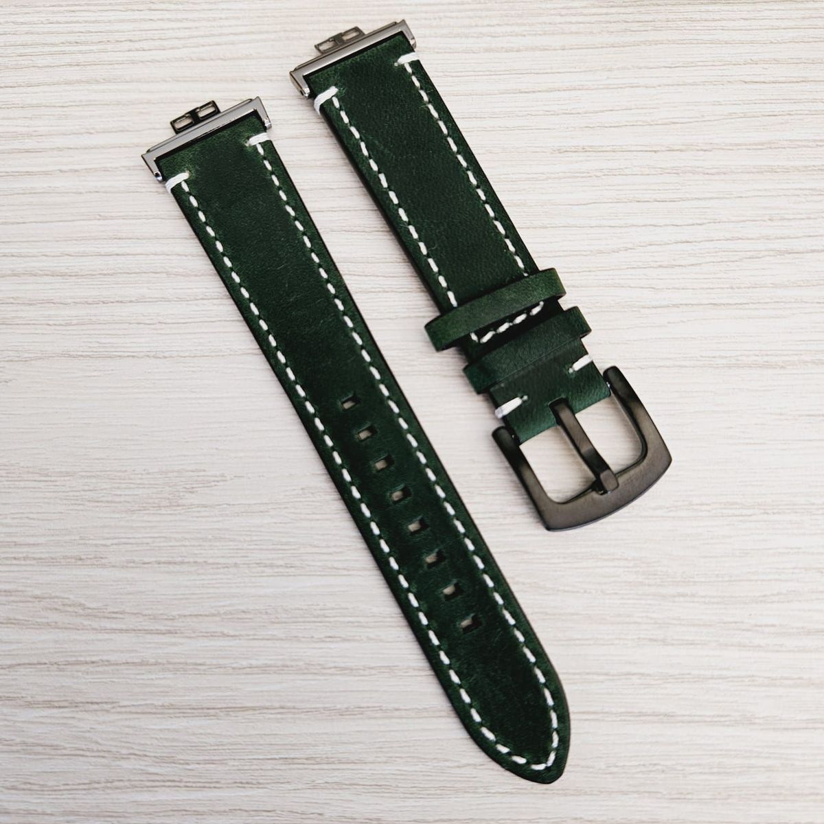 GENERICO - Correa Cuero para HUAWEI FIT 1 - Verde