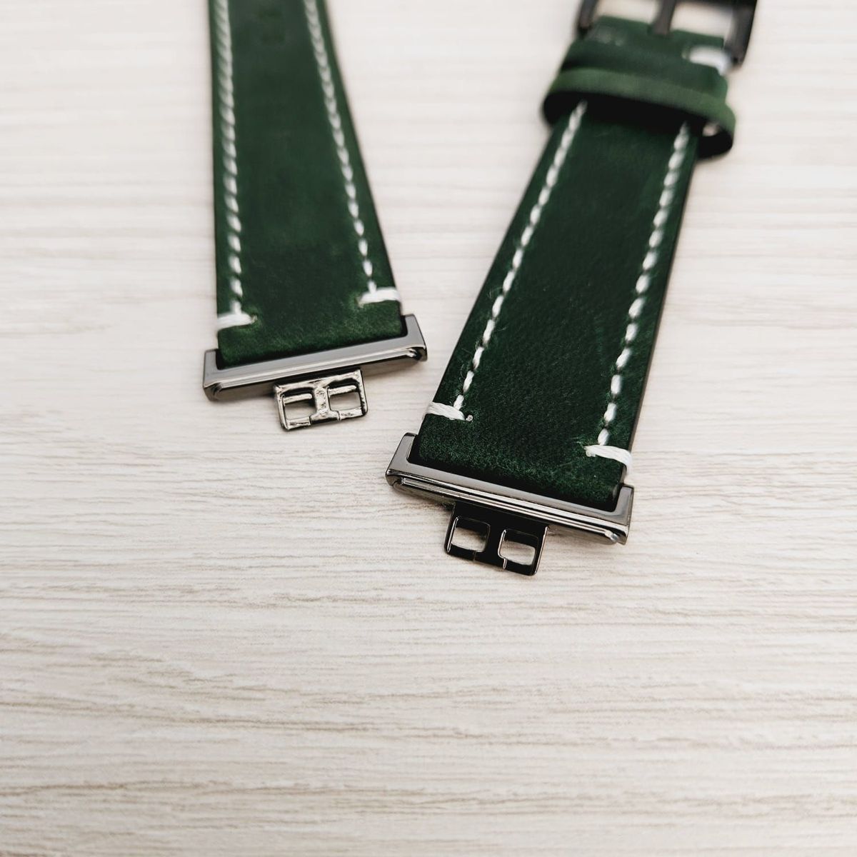 GENERICO - Correa Cuero para HUAWEI FIT 1 - Verde