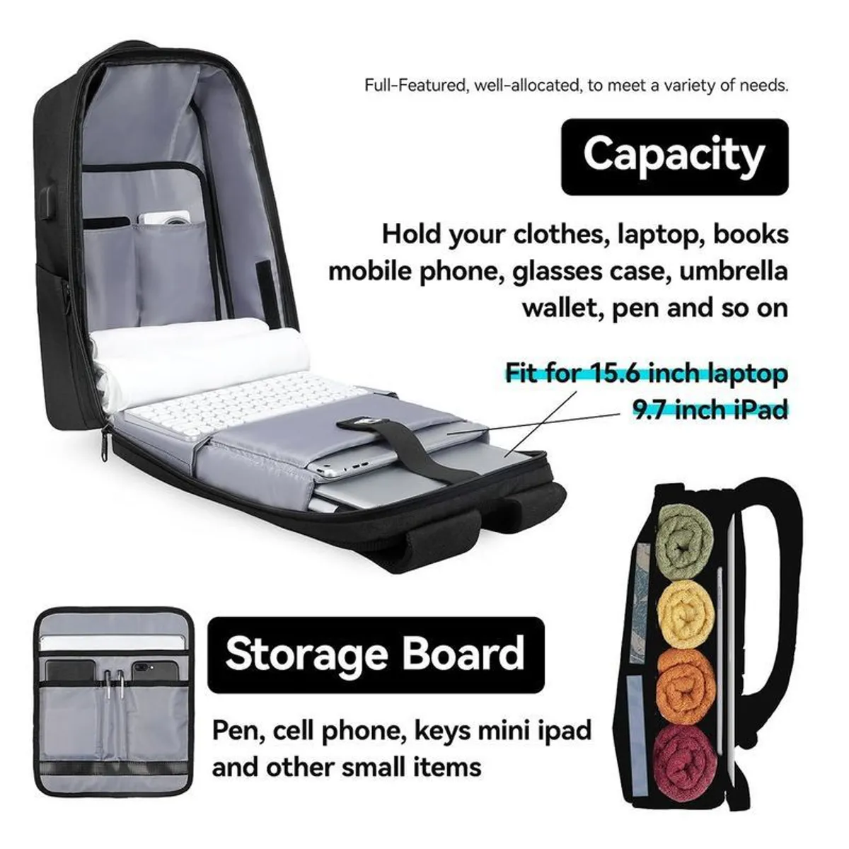 MARK RYDEN - Mochila Porta Laptop Antirrobo Mark Ryden Modelo MR9405