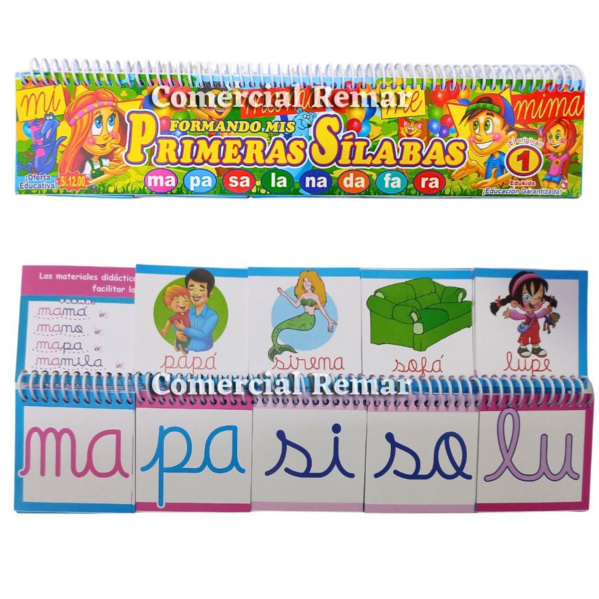 GENERICO - Anillado Educativo Mi Primera Sílaba Tomo 1 Silabario Móvil