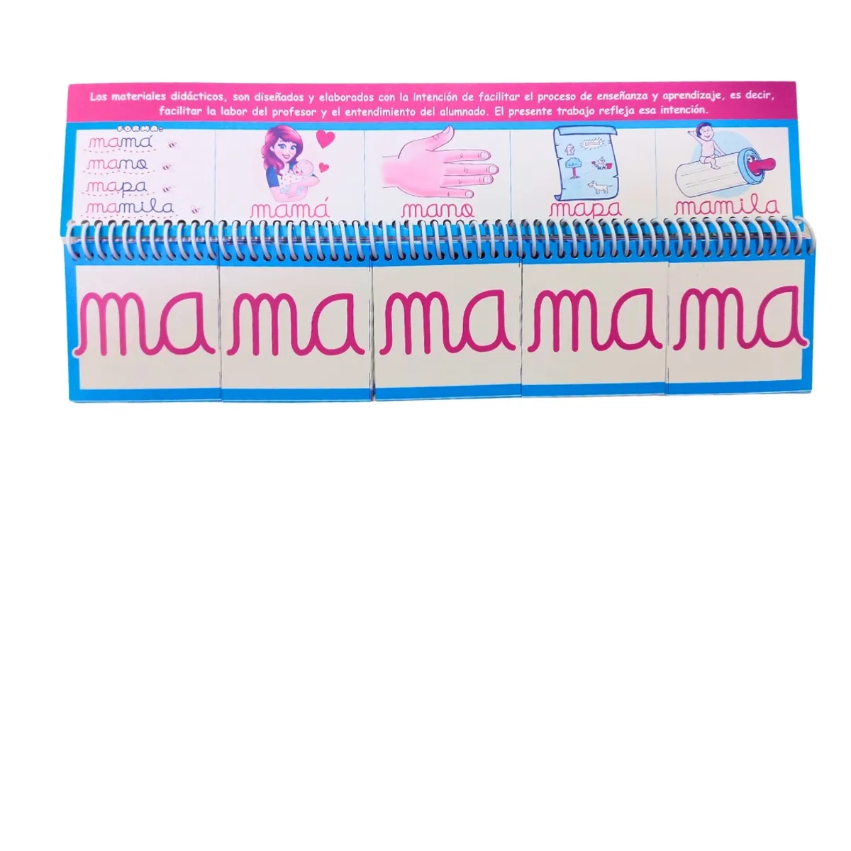 GENERICO - Anillado Educativo Mi Primera Sílaba Tomo 1 Silabario Móvil Didactico