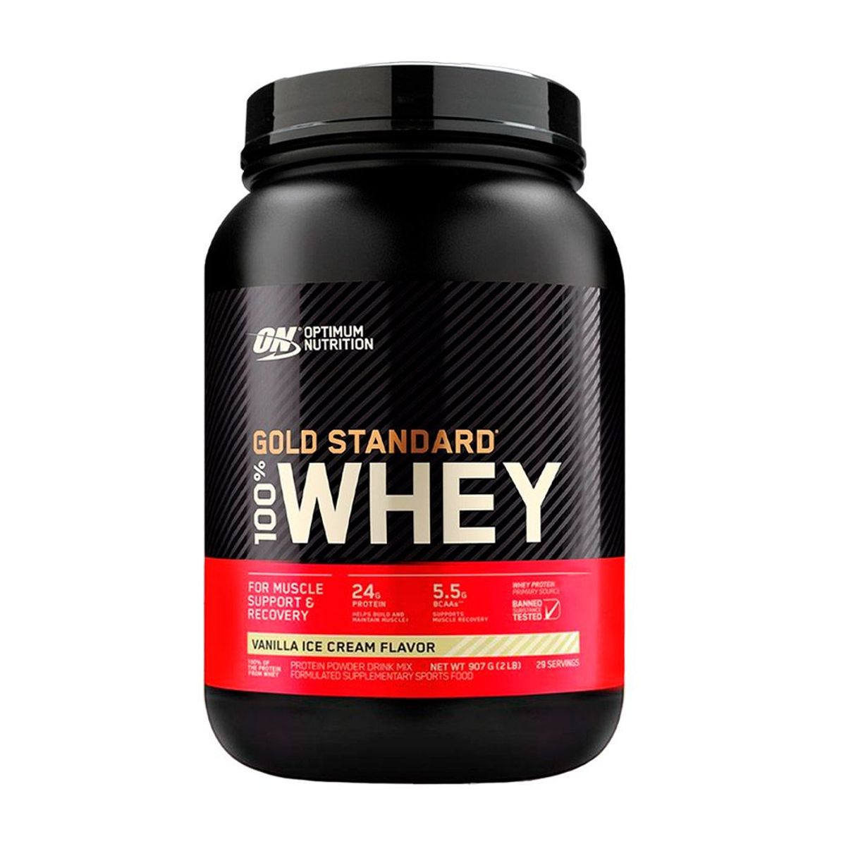 OPTIMUN NUTRITION - Proteína Optimum Nutrition Gold Standard 100% Whey 2lb Vainilla