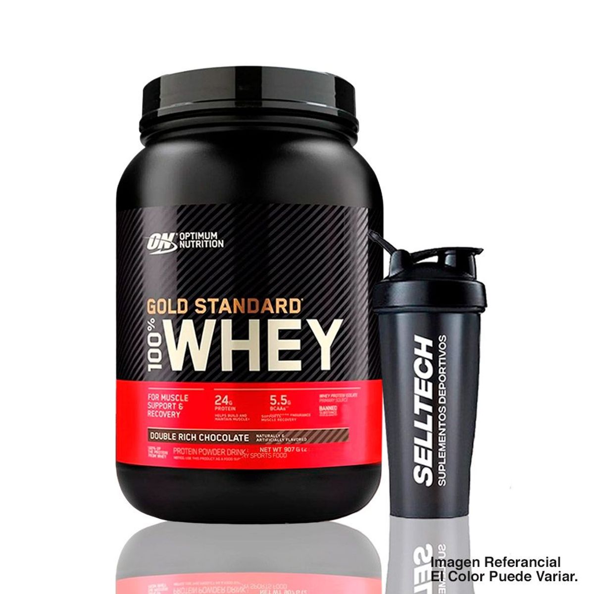 OPTIMUN NUTRITION - Proteína Optimum Nutrition Gold Standard 100% Whey 2lb Chocolate