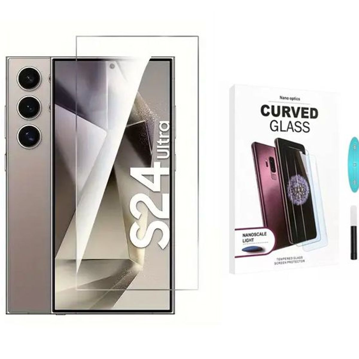 GENERICO - Vidrio Templado UV Samsung Galaxy S24 Ultra Transparente