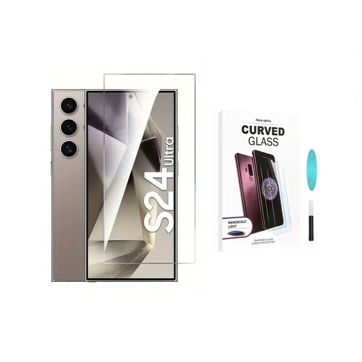 GENERICO - Vidrio Templado UV Samsung Galaxy S24 Ultra Transparente