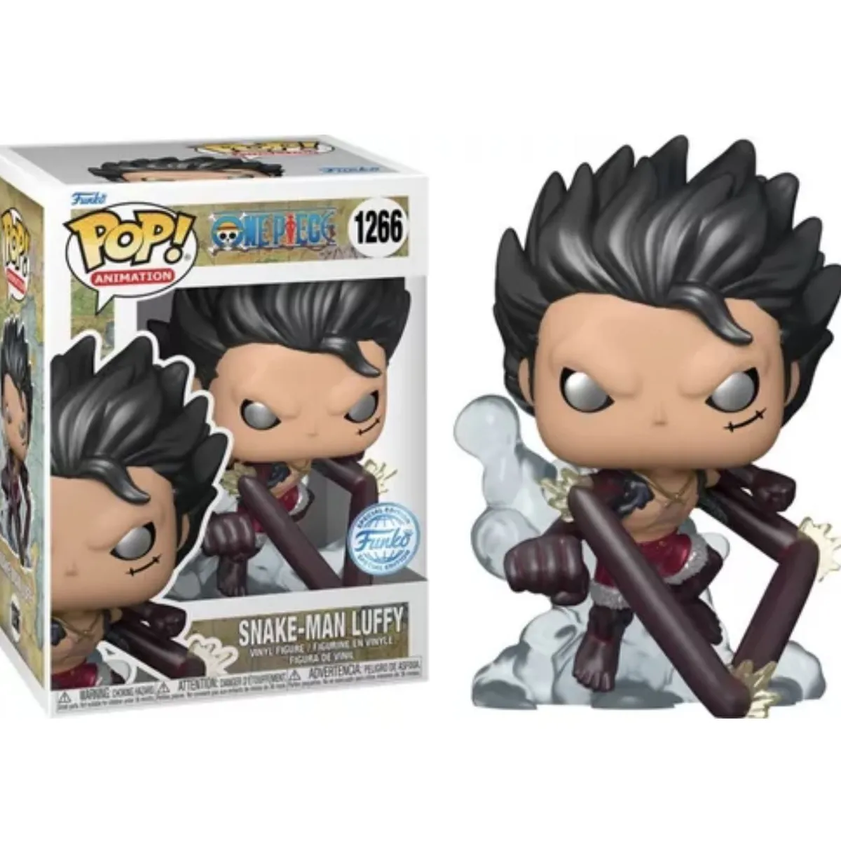 FUNKO - Funko Pop Snake Luffy 1266 One Piece Exclusivo Metalico