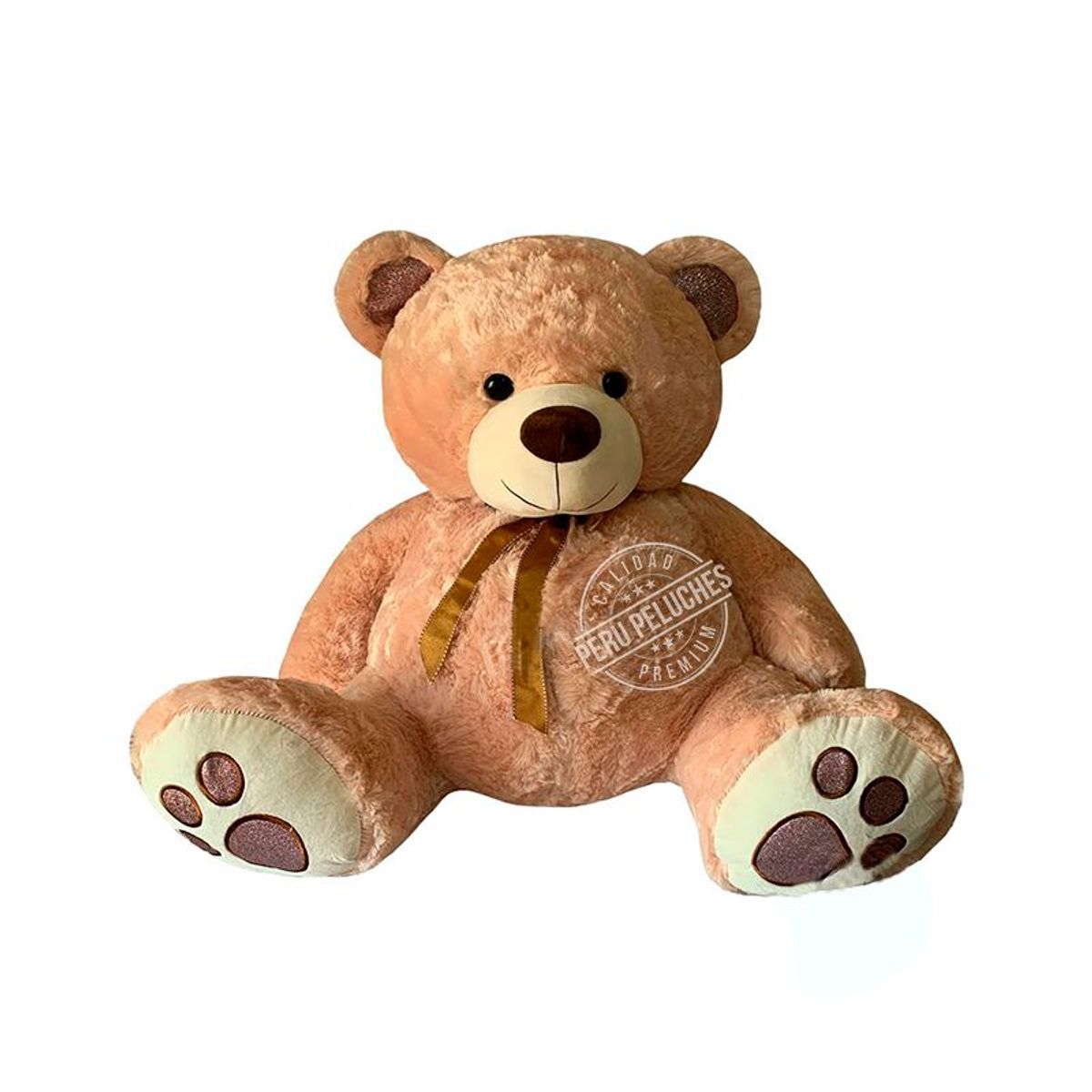 GENERICO - Peru Peluches - Oso Huellita Brillo Caramelo
