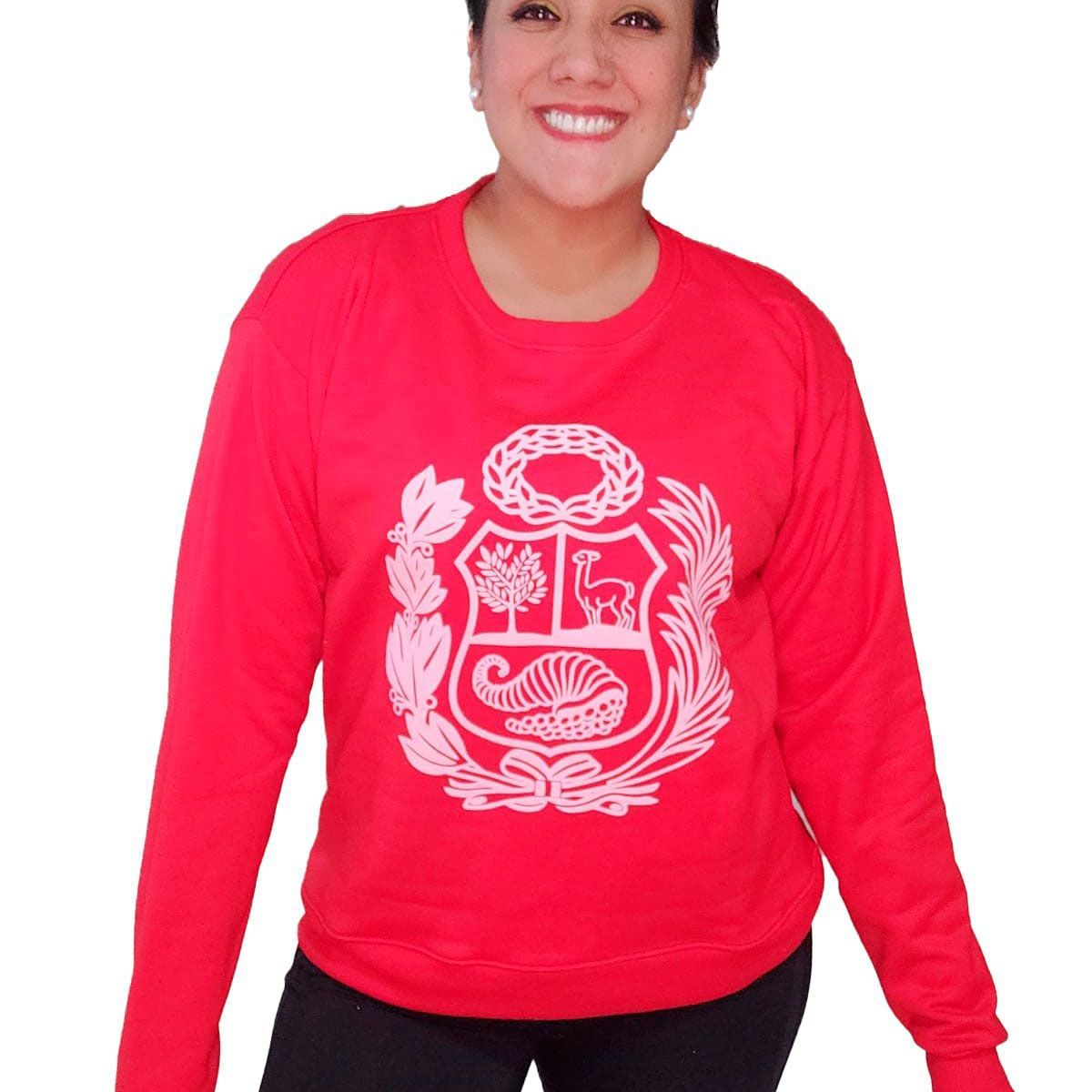 GENERICO - Polera mujer diseño Escudo Nacional - Nathalie Love It  - Rojo