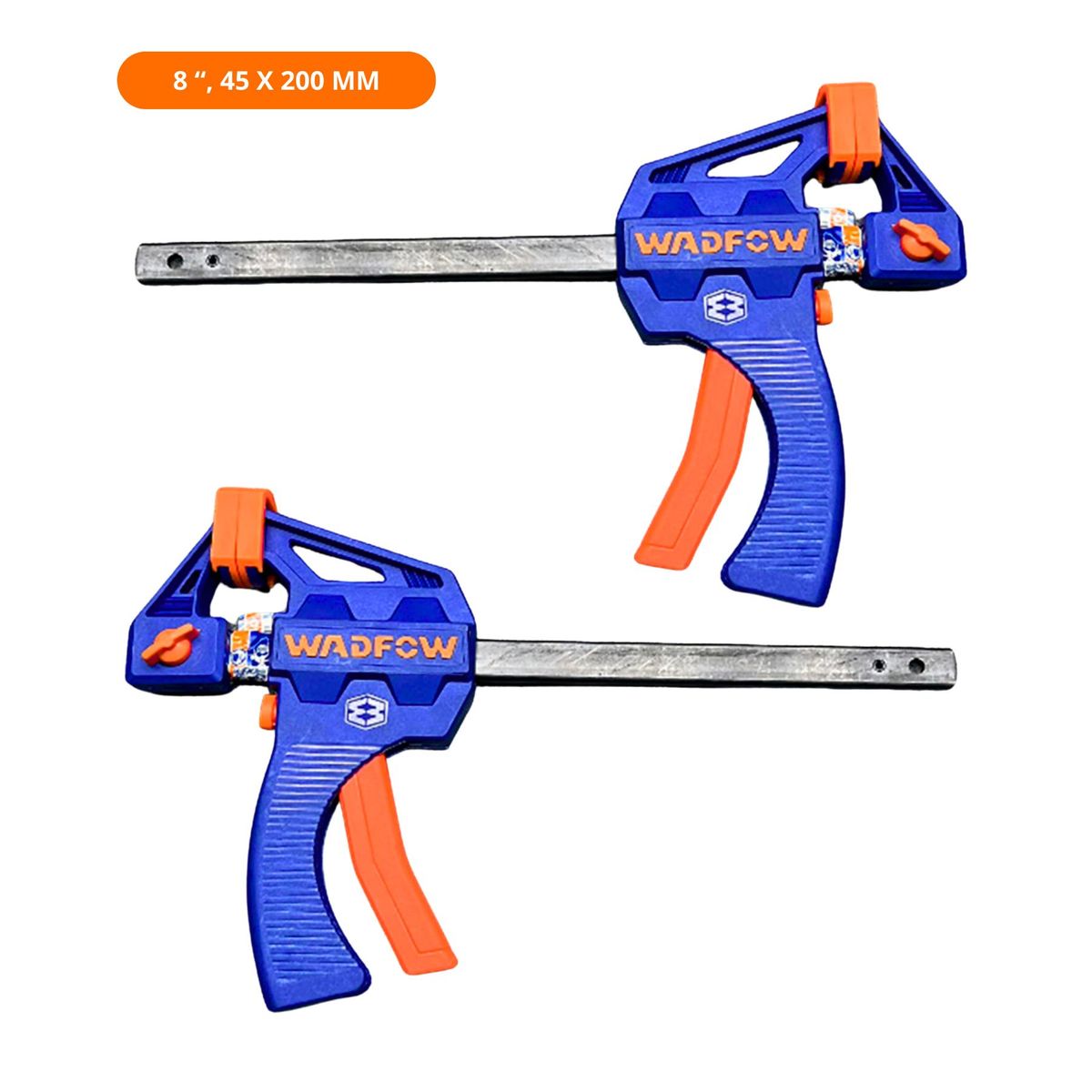 GENERICO - Prensa rapida auto ajustable 8" Pack 2 unidades Wadfow