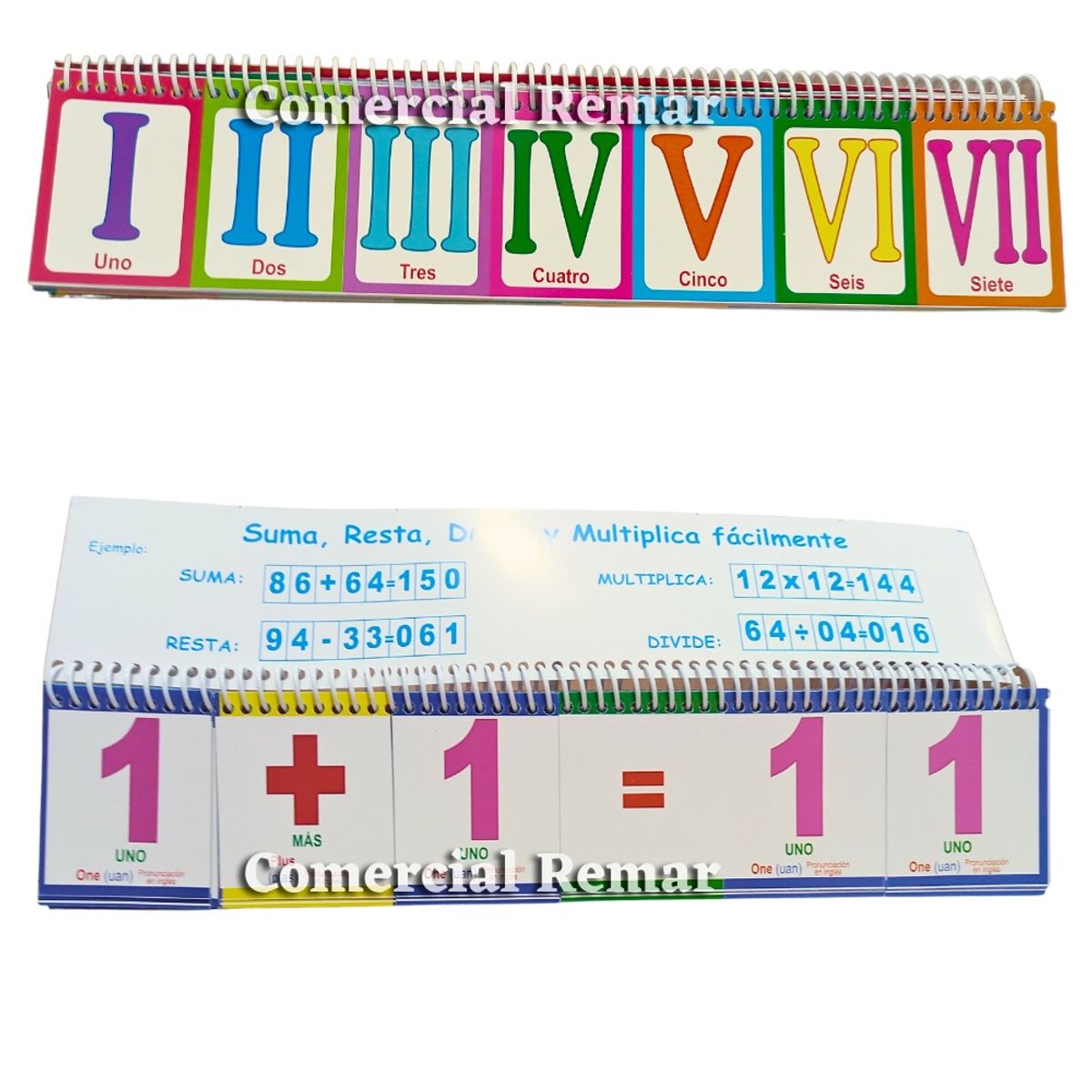 GENERICO - Anillado Educativo Aprendamos Las 4 Operaciones Matematicas Didactico Numeros