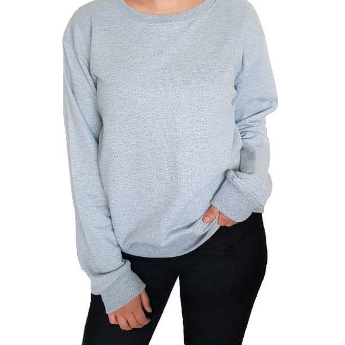 GENERICO - Polera mujer Nathalie Love It  - Plomo melange