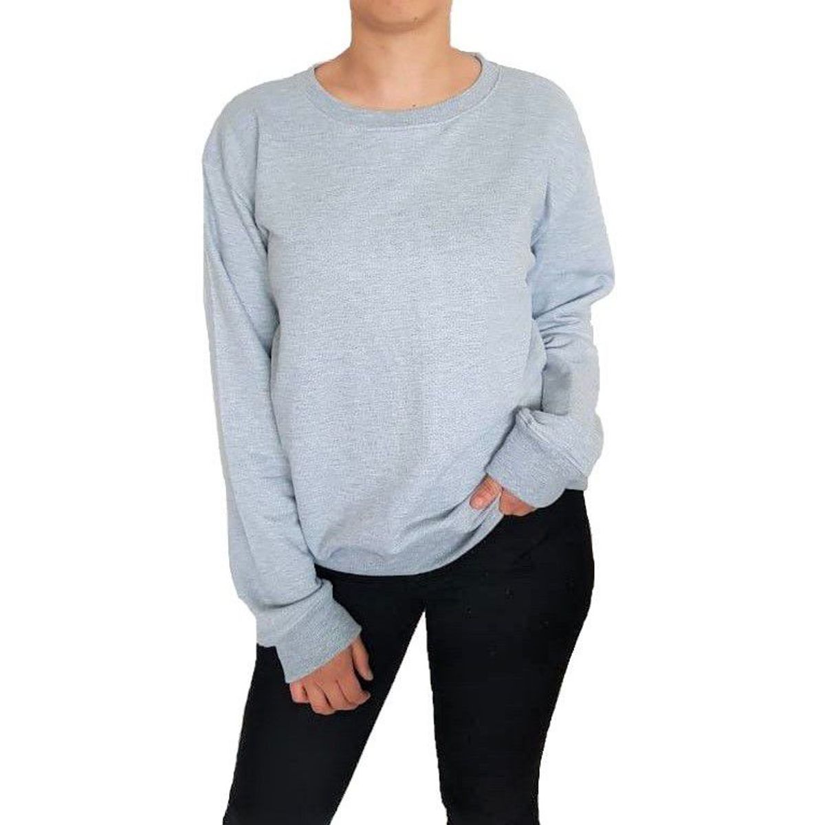 GENERICO - Polera mujer Nathalie Love It  - Plomo melange