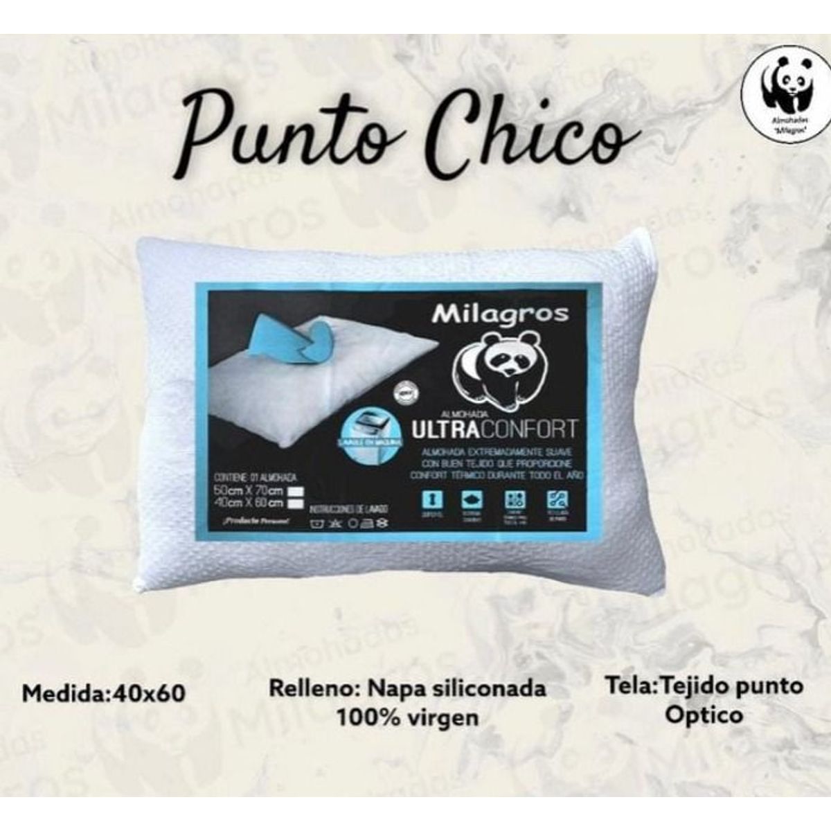 DISEÑO ORIGINAL - ALMOHADA DE TELA PUNTO.