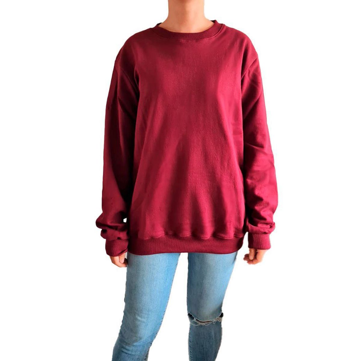 GENERICO - Polera mujer Nathalie Love It  - Guinda