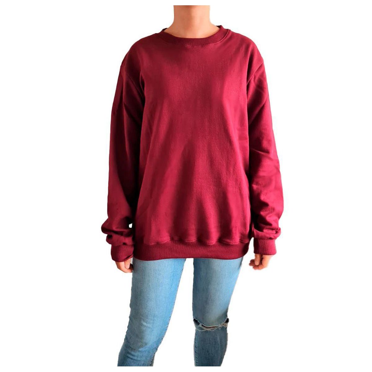 GENERICO - Polera mujer Nathalie Love It  - Guinda