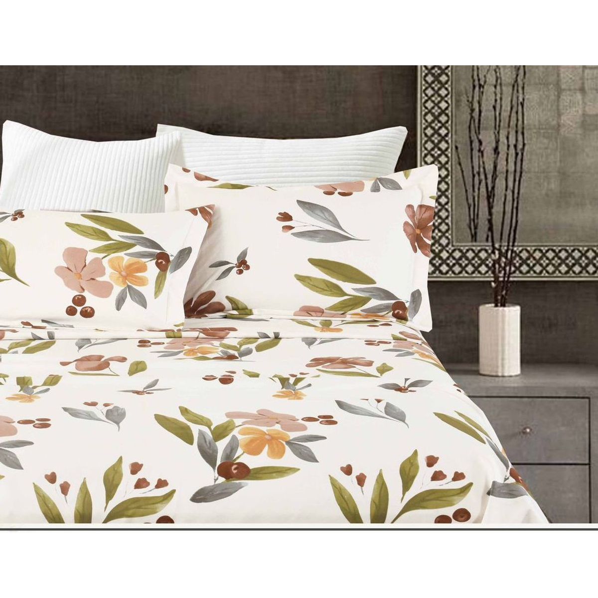 VENECIA - Set de Sabanas 2 Pz + Fundas Modelo Europeo de 4 piezas