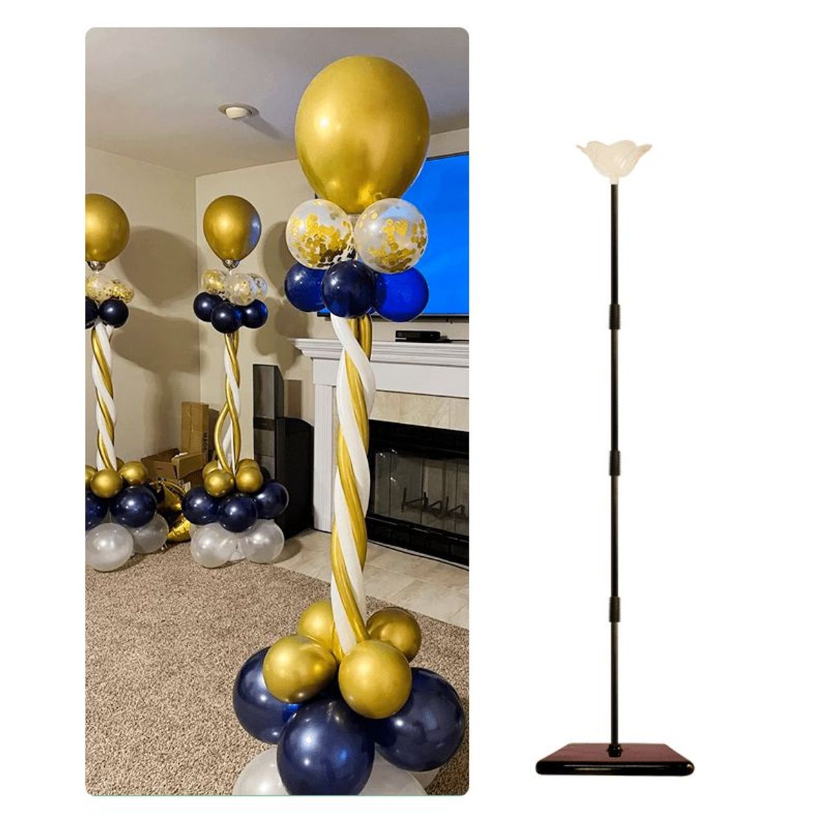 GENERICO - Soporte de PVC para globo x 1,50 mts