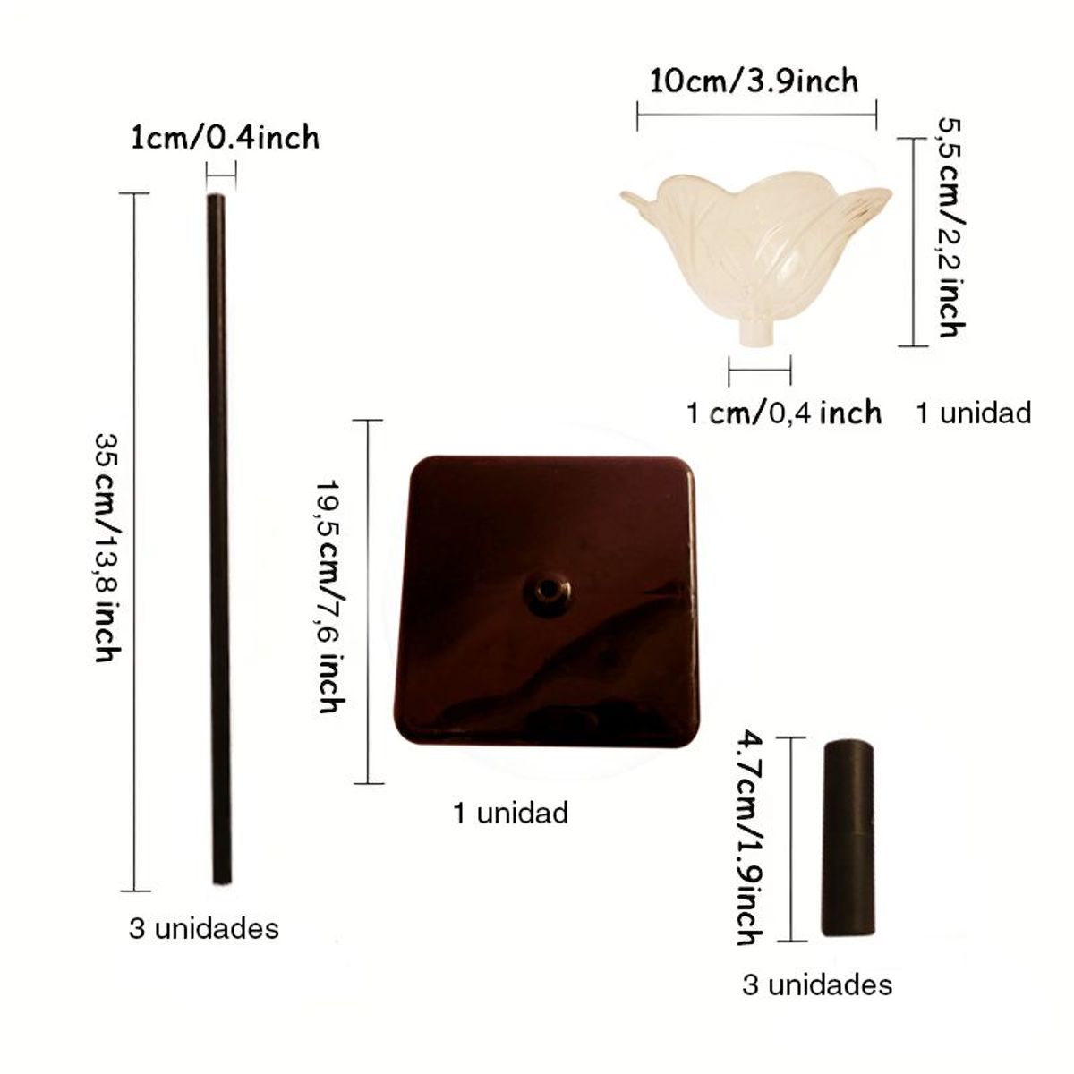 GENERICO - Soporte de PVC para globo x 1,50 mts