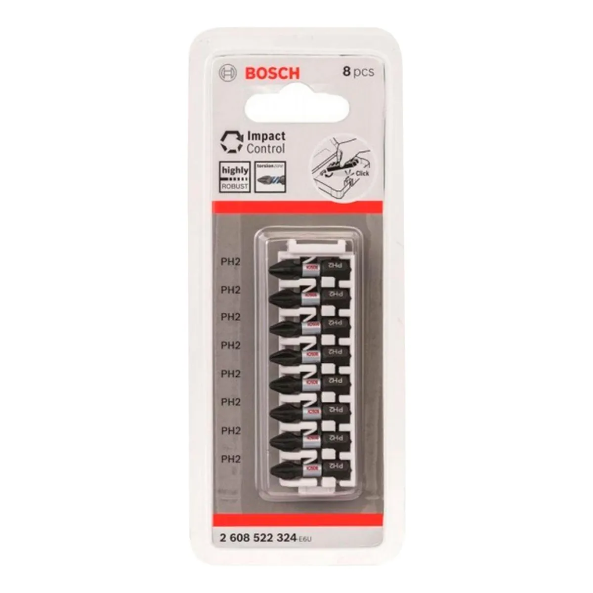 BOSCH - Bosch Punta Phillips 2X25mm 8u Impact Control