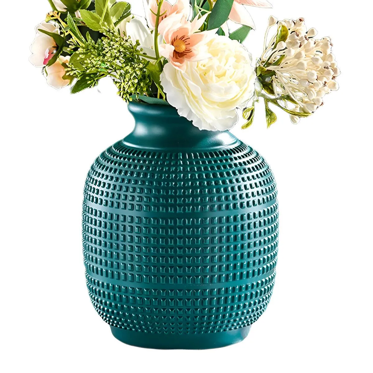 ELMEJORPRECIO - Florero Decorativo Modelo Safari Azul Nórdico