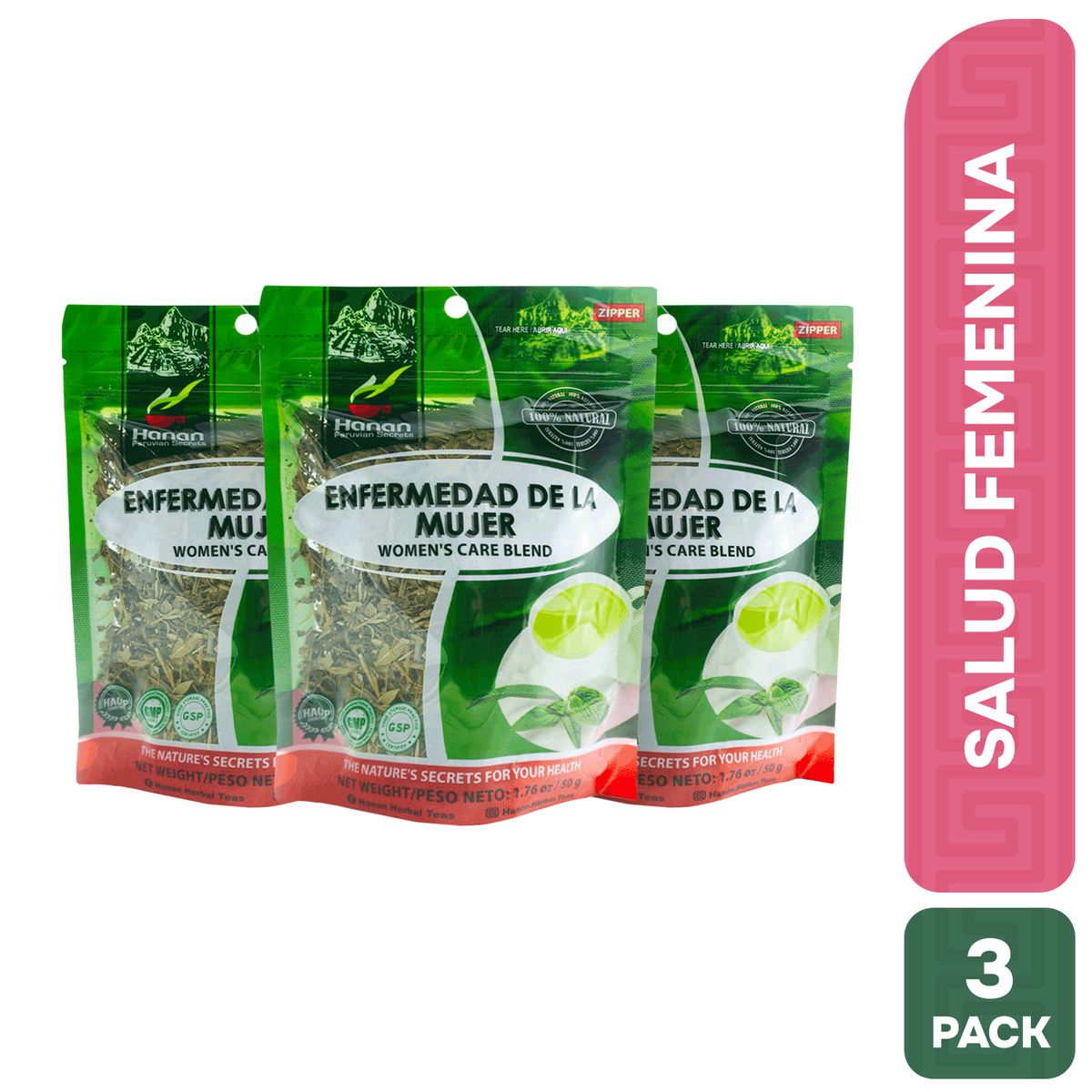 HANAN PERUVIAN SECRETS - Femenina Infusión Hanan Tripack 50g