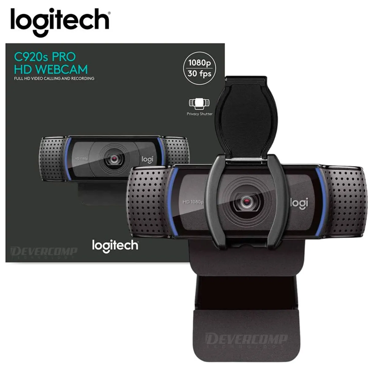 LOGITECH - Camara Logitech C920S Pro Full HD Black