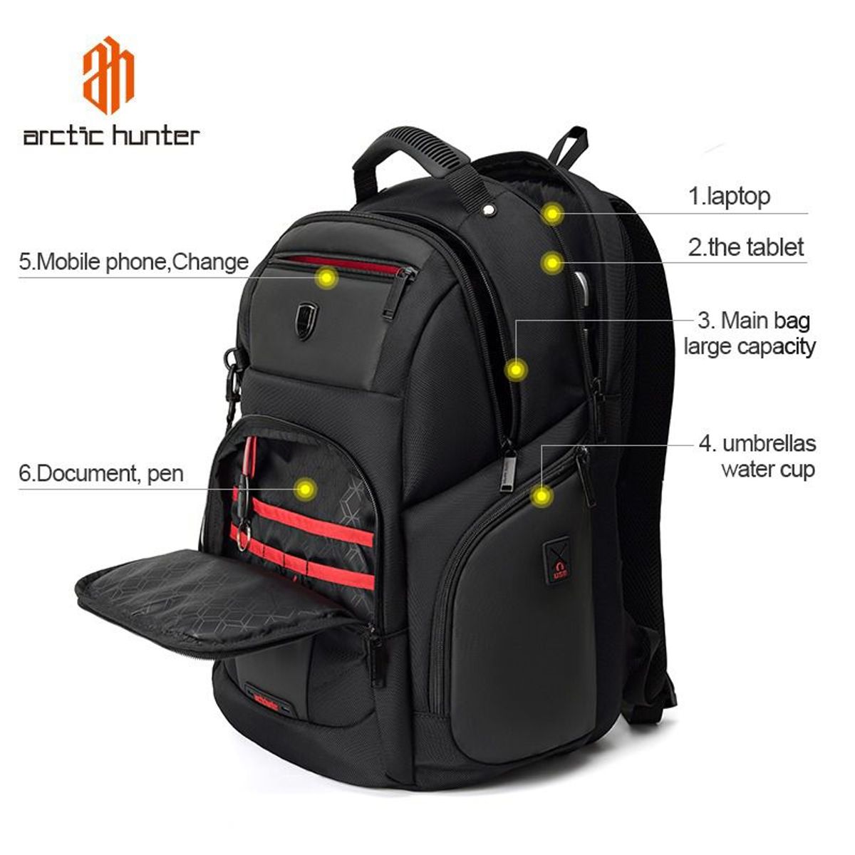 ARCTIC HUNTER - Mochila Arctic Hunter Urbana B00341