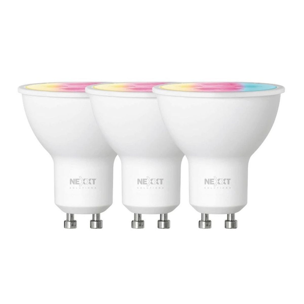 NEXXT SOLUTIONS - Nexxt - Foco LED NHB-C320 3-PACK Smart WiFi Multicolor