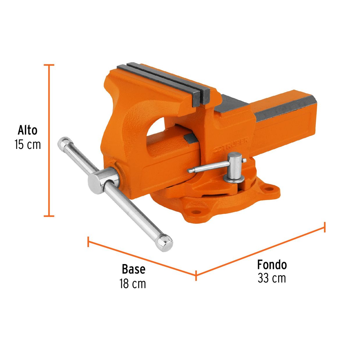 TRUPER - Tornillo de banco 5 tipo europeo de hierro nodular