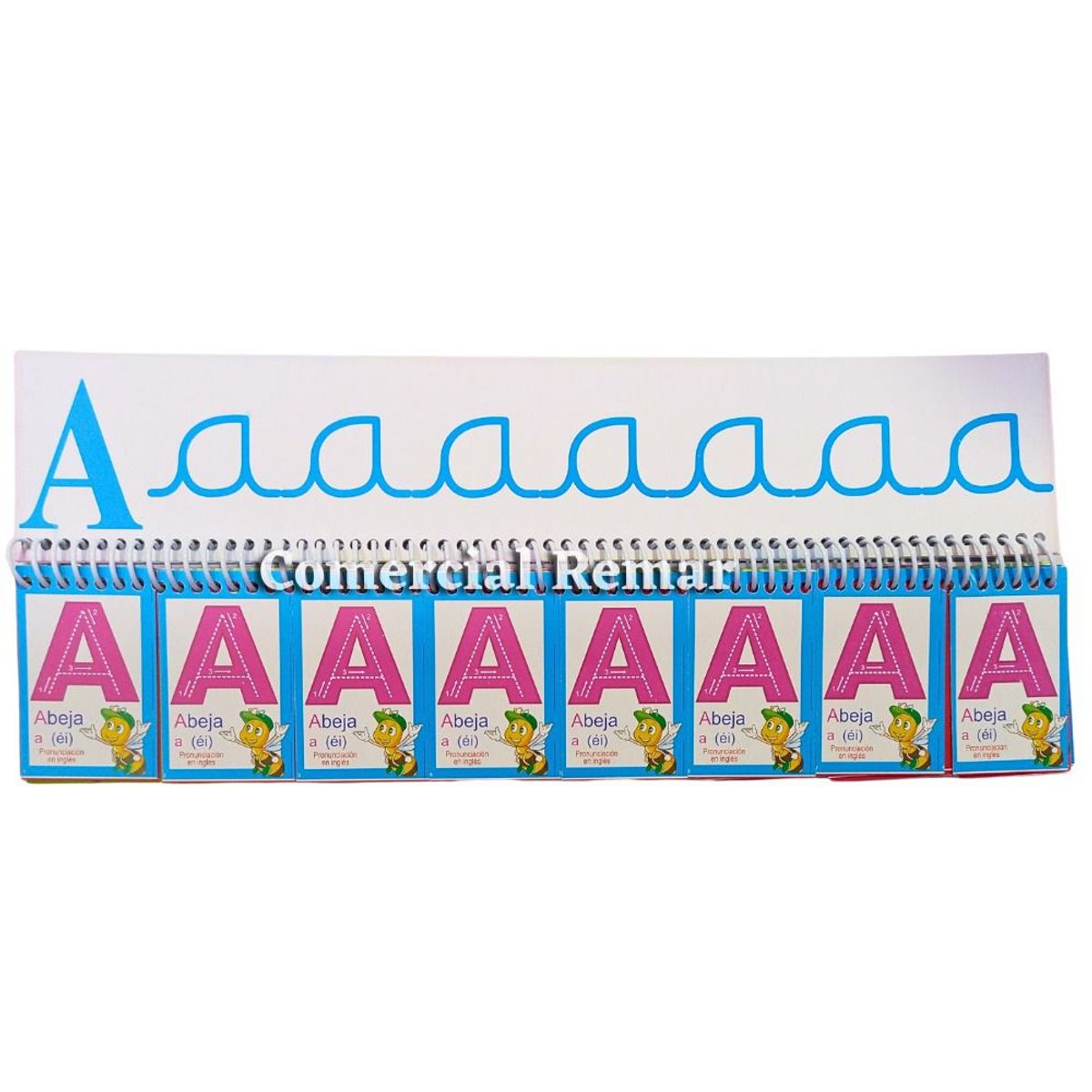 GENERICO - Anillado de Letras Móviles Alfabeto Abecedario para Formar Palabras