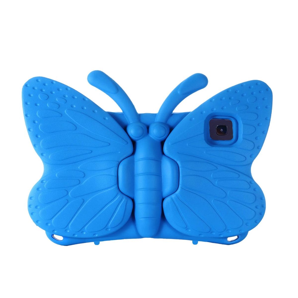 GENERICO - Funda para Lenovo Tab M8 HD 8 de Goma Mariposa Celeste Resistente