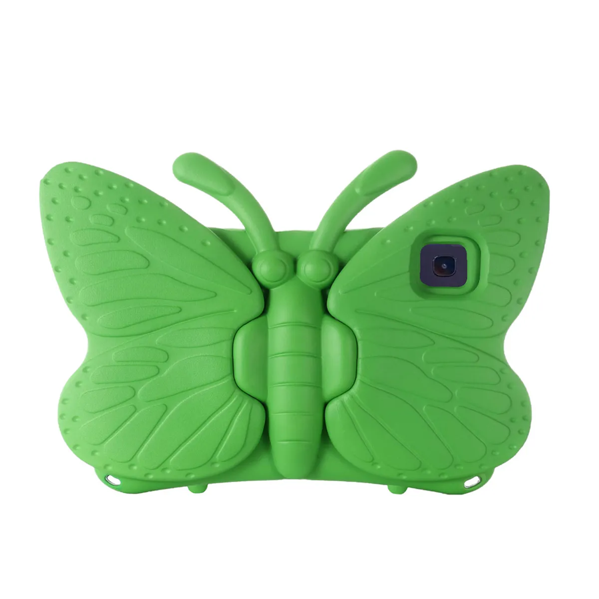 GENERICO - Funda para Tablets Tab 8 de Goma Mariposa Verde Resistente