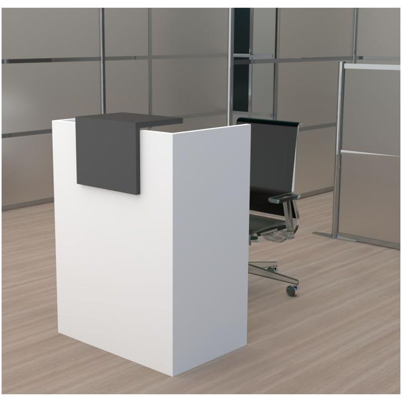 VENTITAS HOME - Counter para Recepción Bélgica Ventitas Home Blanco y Negro