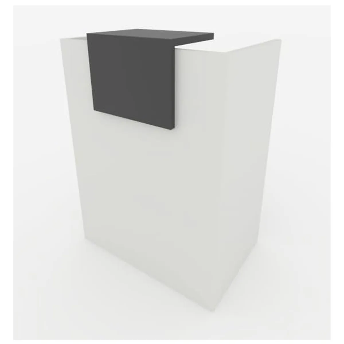 VENTITAS HOME - Counter para Recepción Bélgica Ventitas Home Blanco y Negro