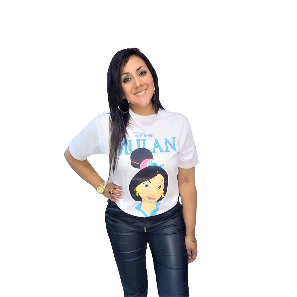 GENERICO - Polo Mujer Diseño Mulan - Nathalie Love It - Blanco