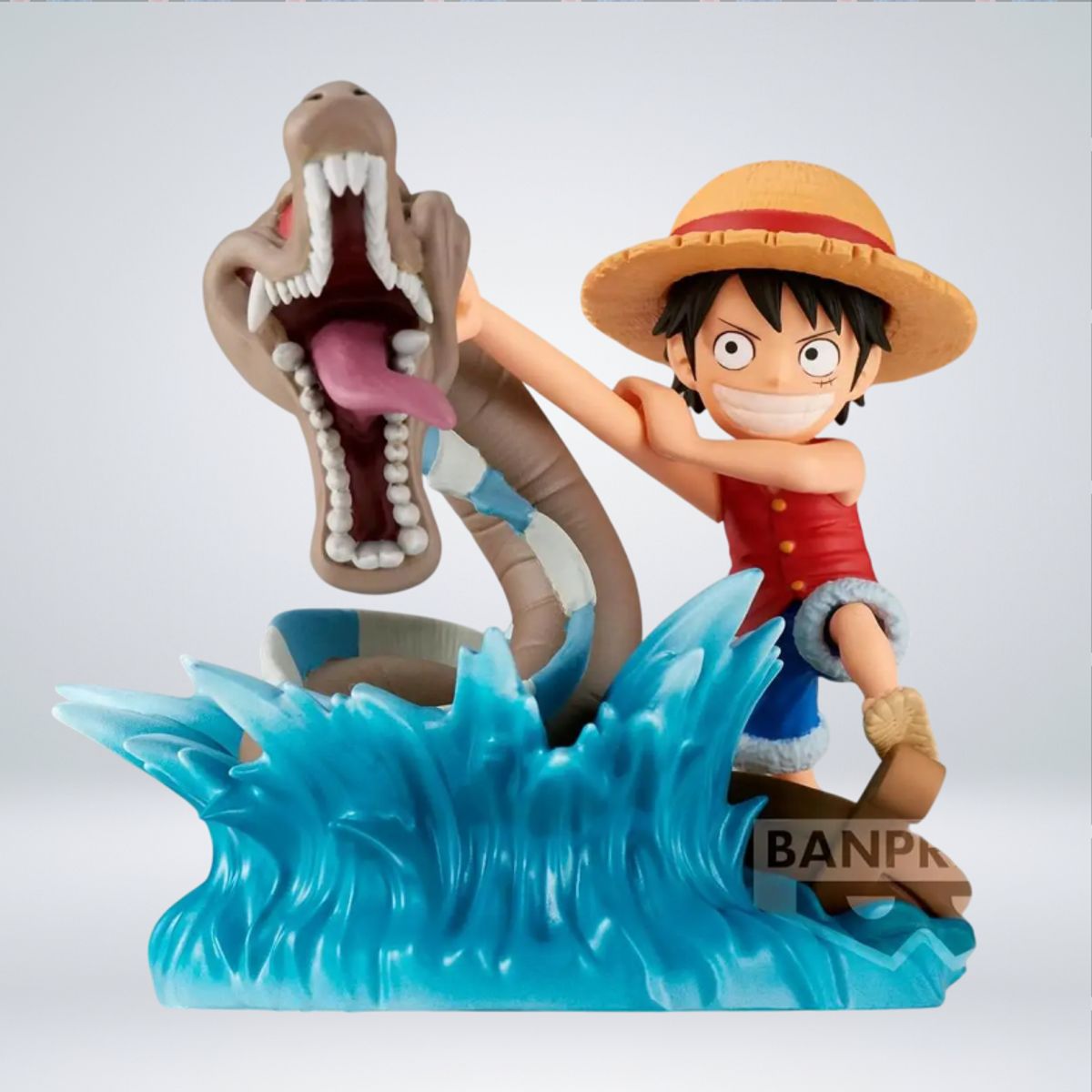 BANPRESTO - FIGURAS ONE PIECE - LUFFY VS LOCAL SEA MONTERSFILM RED