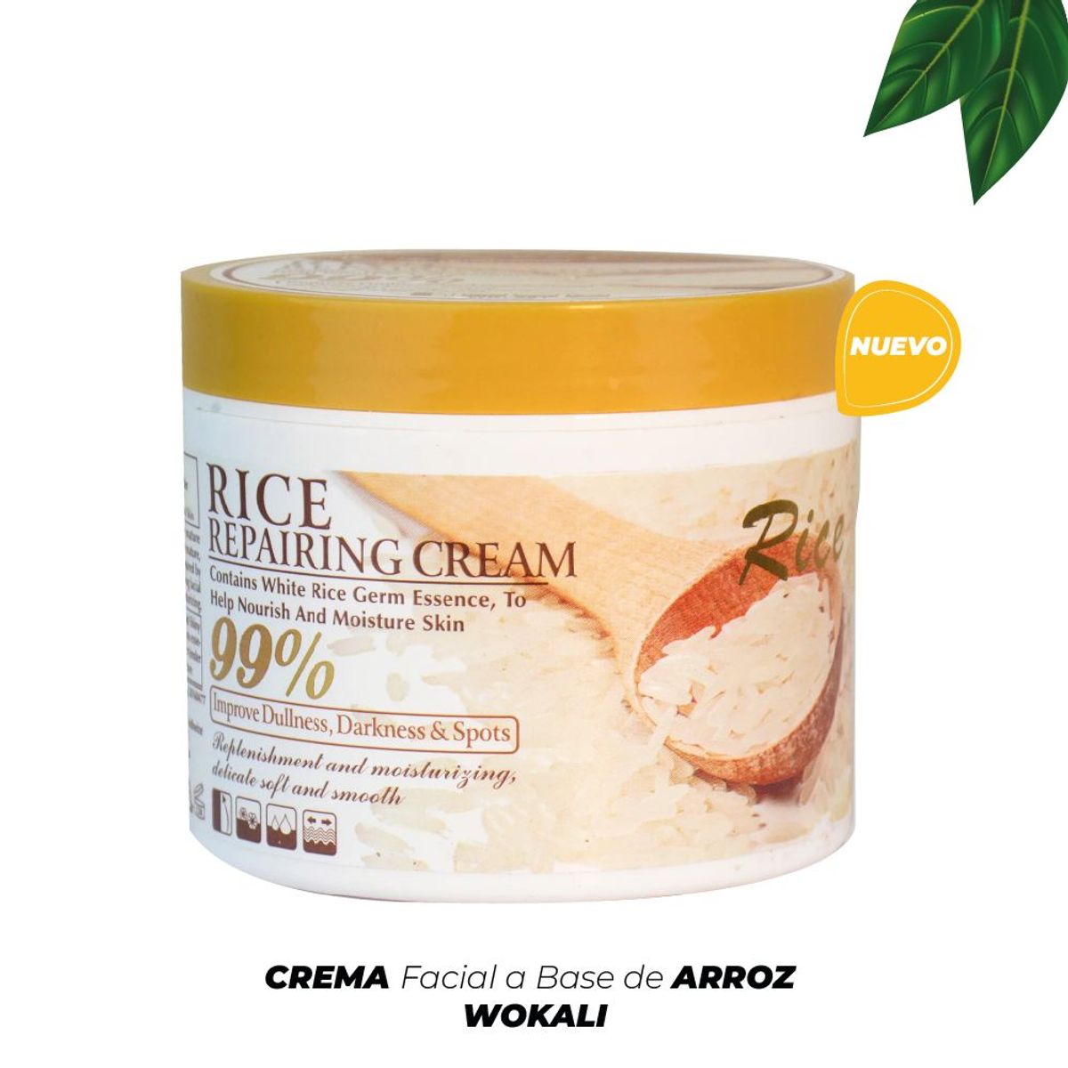 WOKALI - Crema Facial Aclaradora Wokali De Arroz X 2UNID