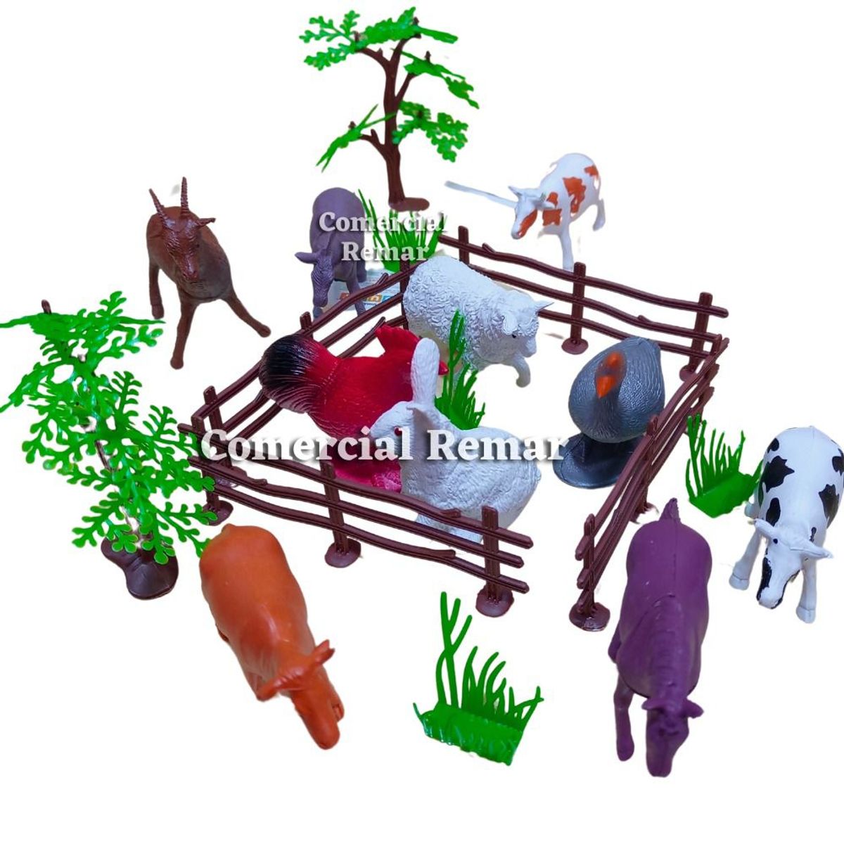 GENERICO - Set de Animales de Granja con Accesorios