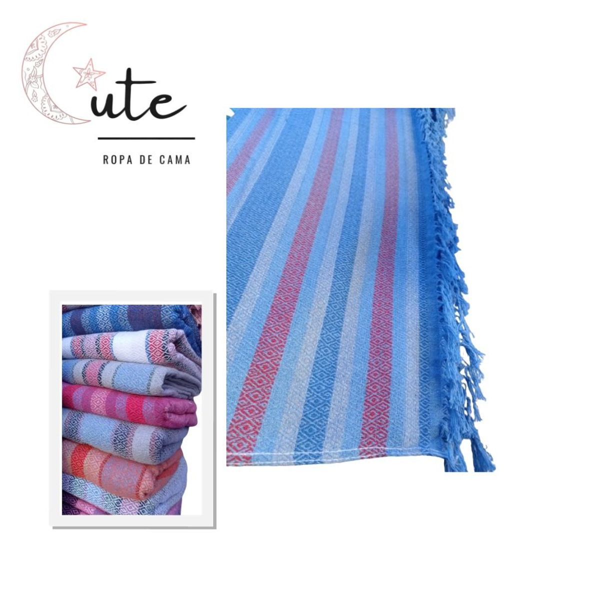 CUTE - MANTAS HILO FRESCAS 2 PLZ