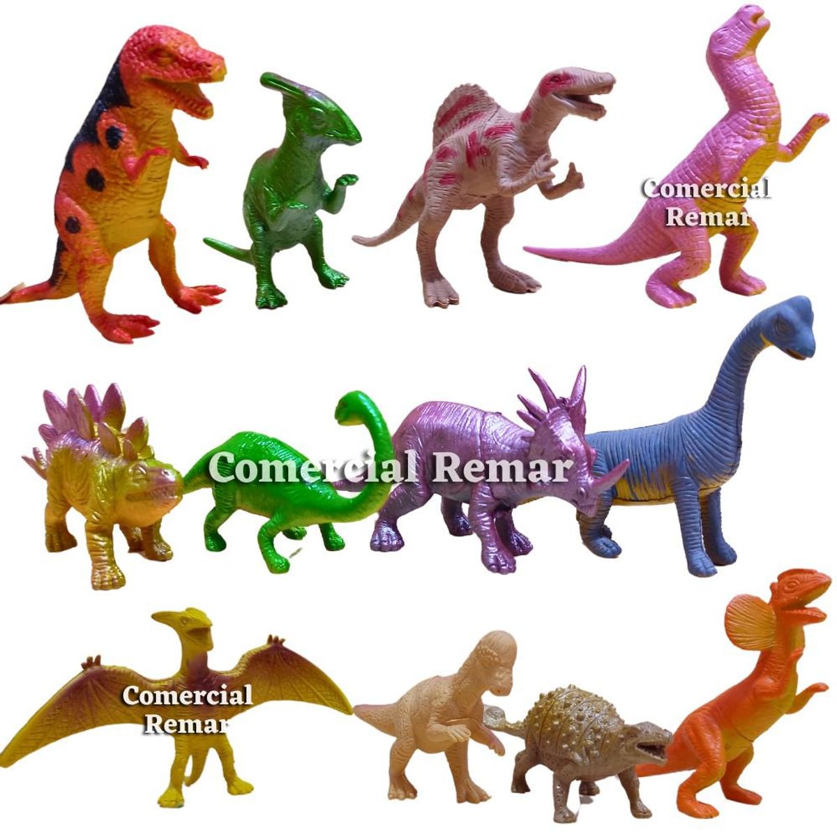 GENERICO - Set de Dinosaurios de Plástico con Accesorios
