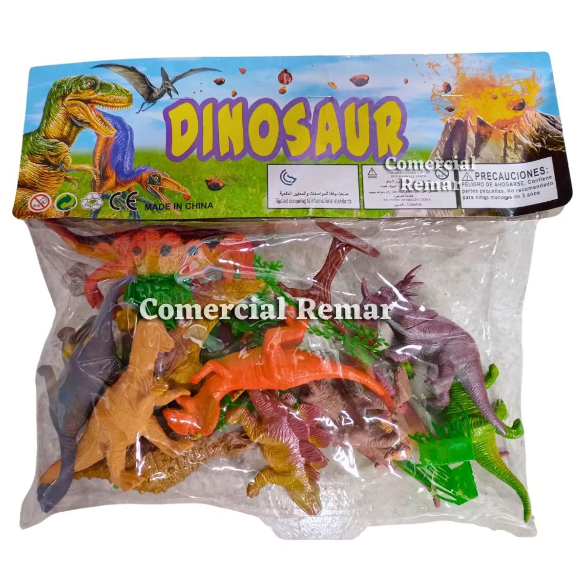 GENERICO - Set de Dinosaurios de Plástico con Accesorios