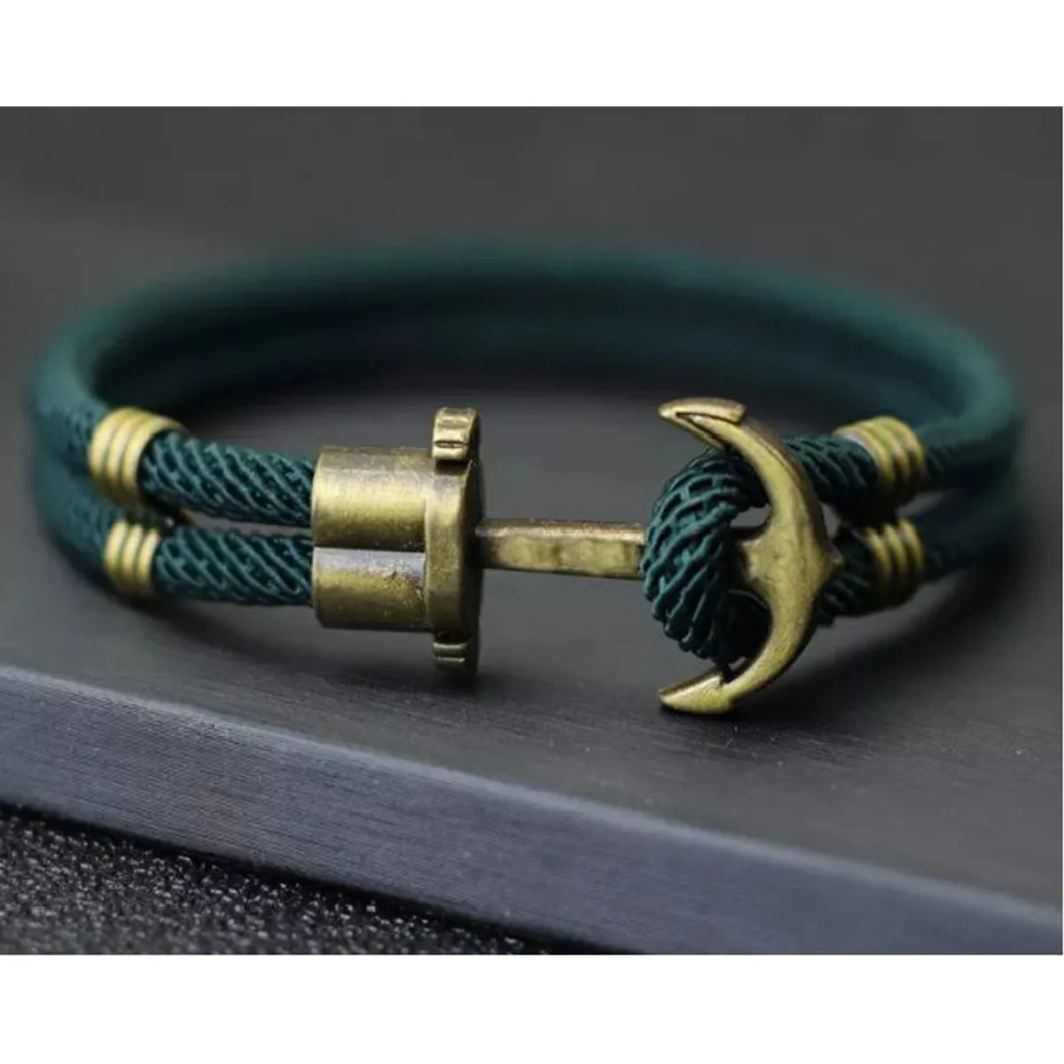 GENERICO - Pulsera de Supervivencia Cuerda Doble Verde