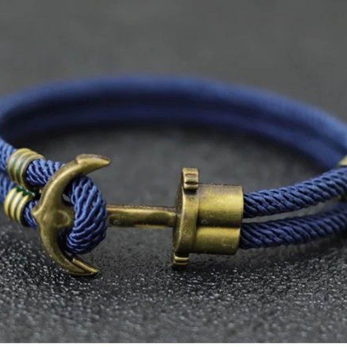 GENERICO - Pulsera de Supervivencia Cuerda Doble Azul