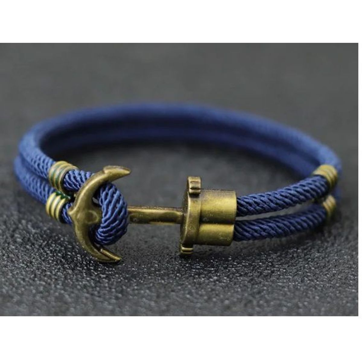 GENERICO - Pulsera de Supervivencia Cuerda Doble Azul
