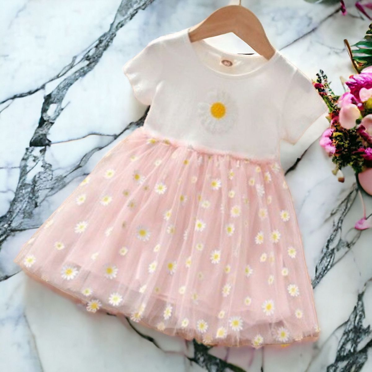 GENERICO - Vestido de Niña Fresa Rosada