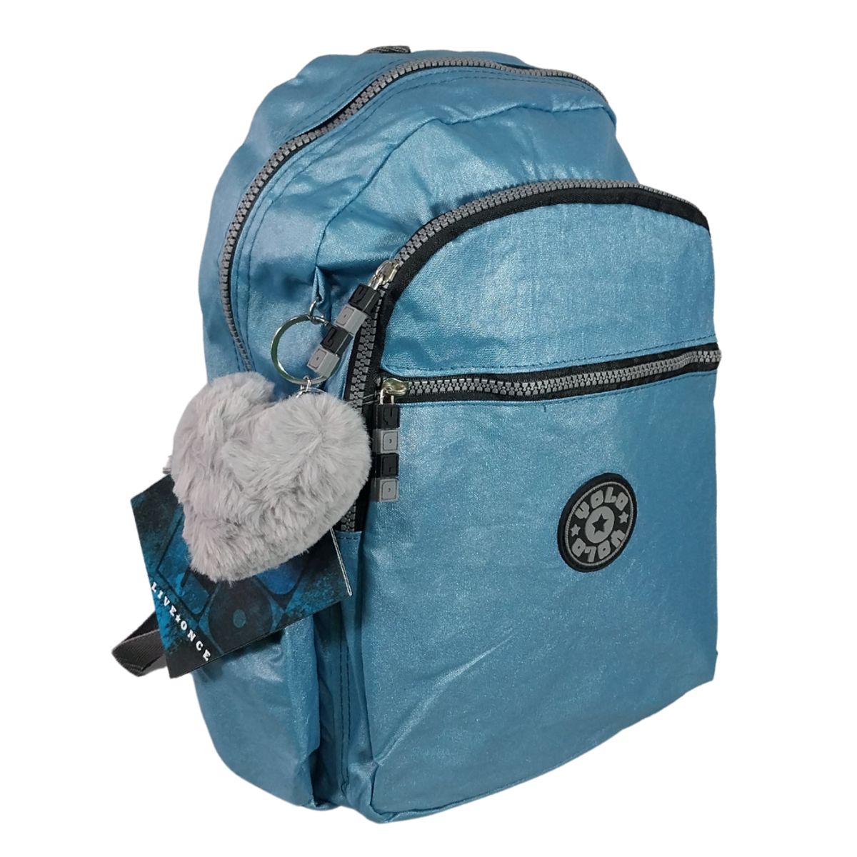 YOLO - Mochila Juvenil Con Pompom Yolo