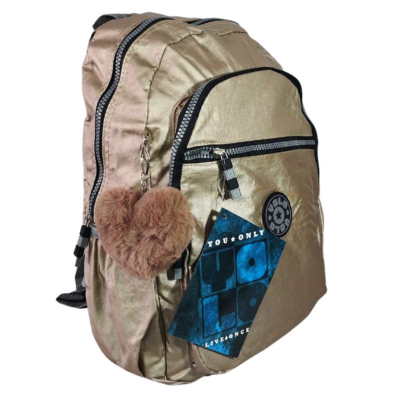 YOLO - Mochila Juvenil Con Pompom Yolo