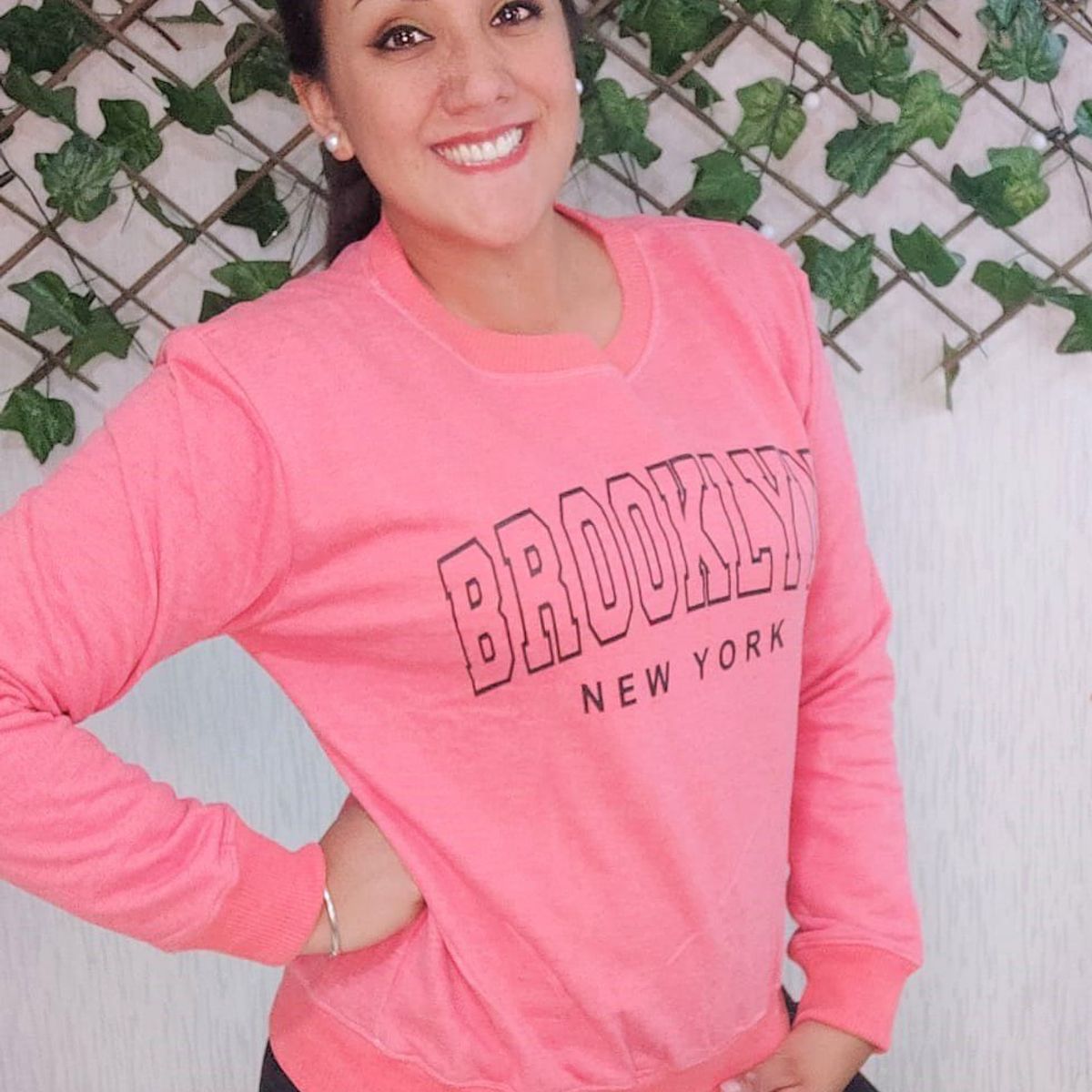 GENERICO - Polera Mujer Diseño Brooklyn - Nathalie Love It  - Rosa