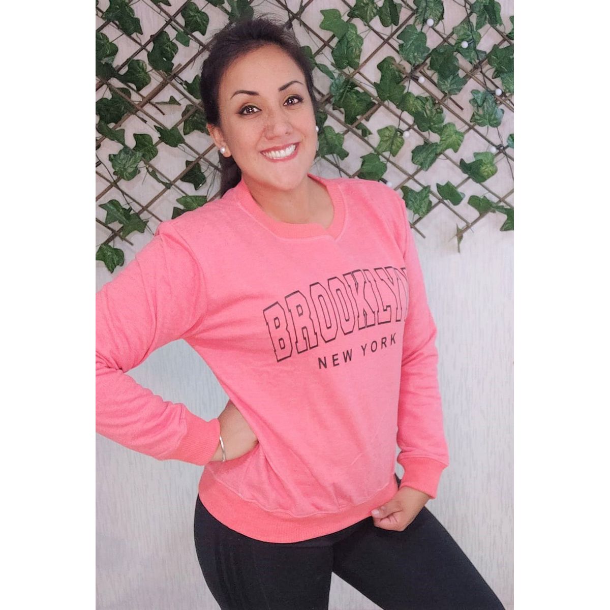 GENERICO - Polera Mujer Diseño Brooklyn - Nathalie Love It  - Rosa