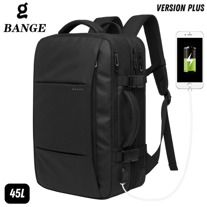 BANGE - Mochila Bange Expandible 1908 PLUS 45L Negro